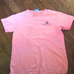 Simply Southern T-Shirt. Pink , Blue , Dark blue , and white